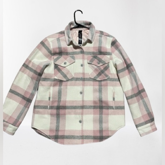 POINT ZERO - MOTION  Women’s PLAID LINED SHACKET- Rose pink - US M - Picture 1 of 7